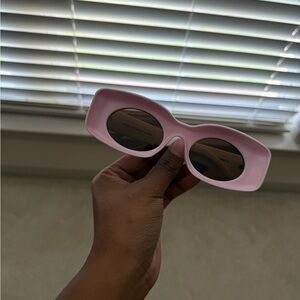 3D Pink Sunglasses